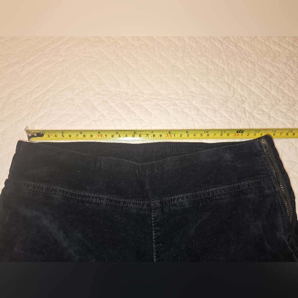 Free People In My Feelings Black Velvet Crop Flare Pants Size XS - Picture 12 of 13
